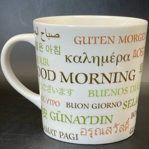 Starbucks Good Morning Mug | 17 oz Multilingual Coffee Cup 2006 International